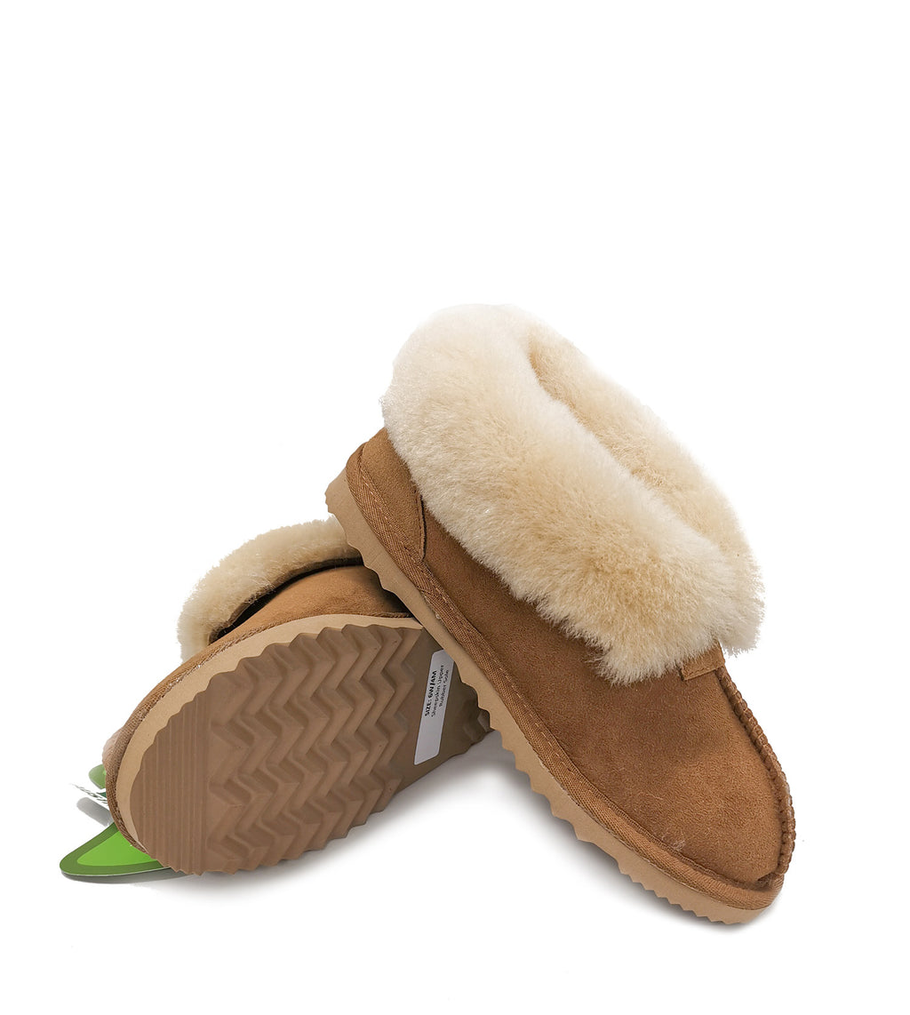AU*Wool Collar Slipper