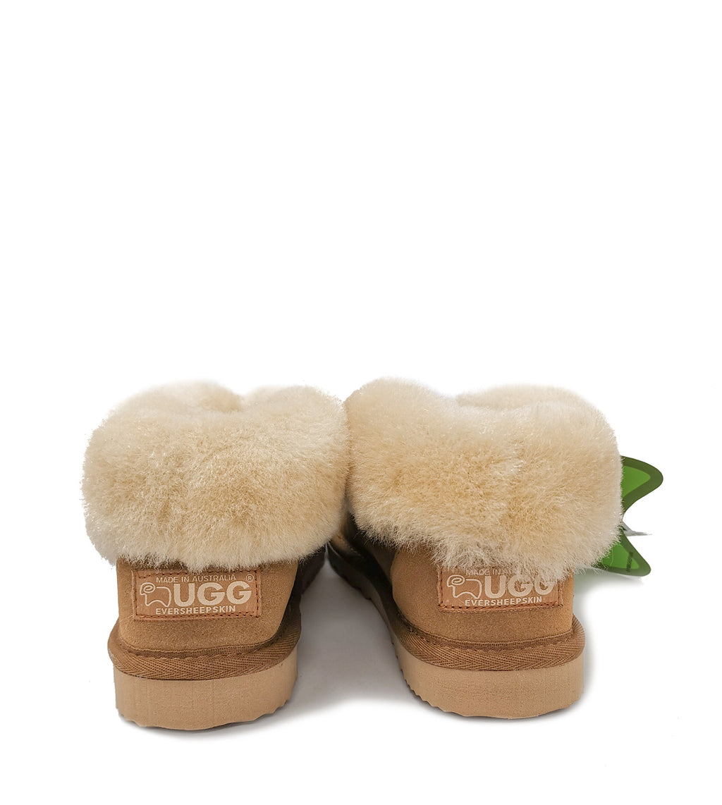 AU*Wool Collar Slipper