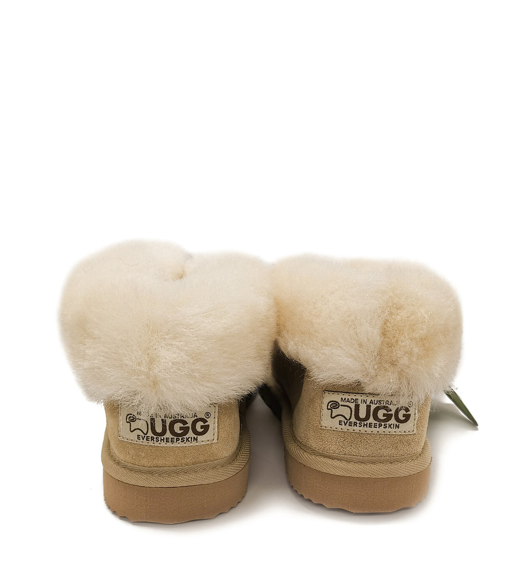 AU*Wool Collar Slipper
