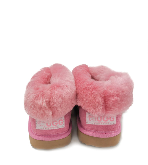 AU*Wool Collar Slipper