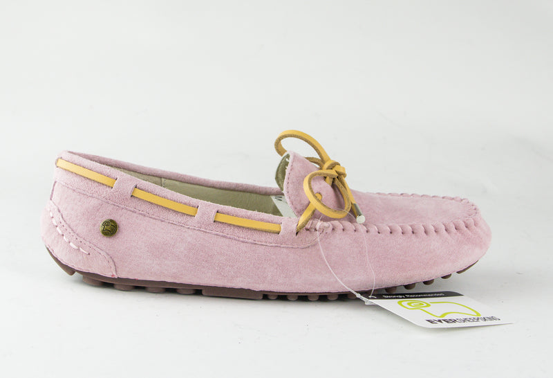 Lace rubber sole summer moccasin