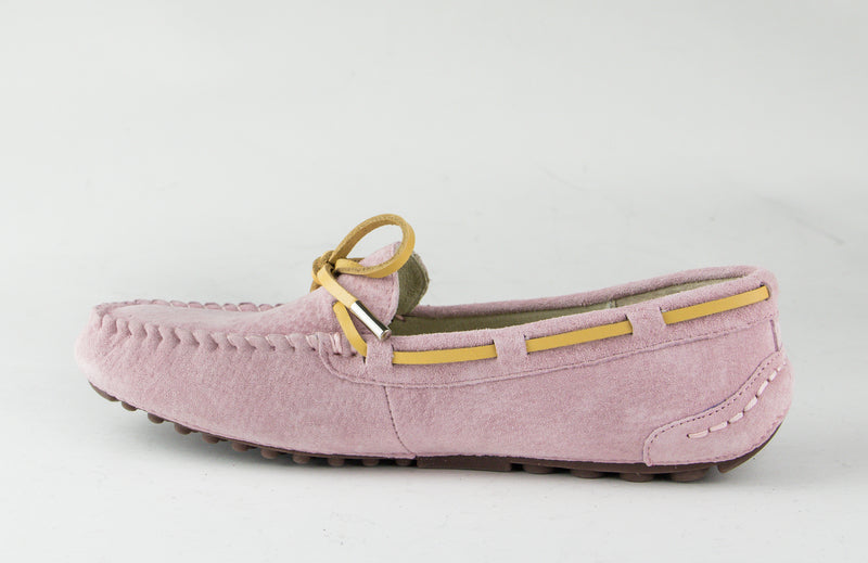 Lace rubber sole summer moccasin