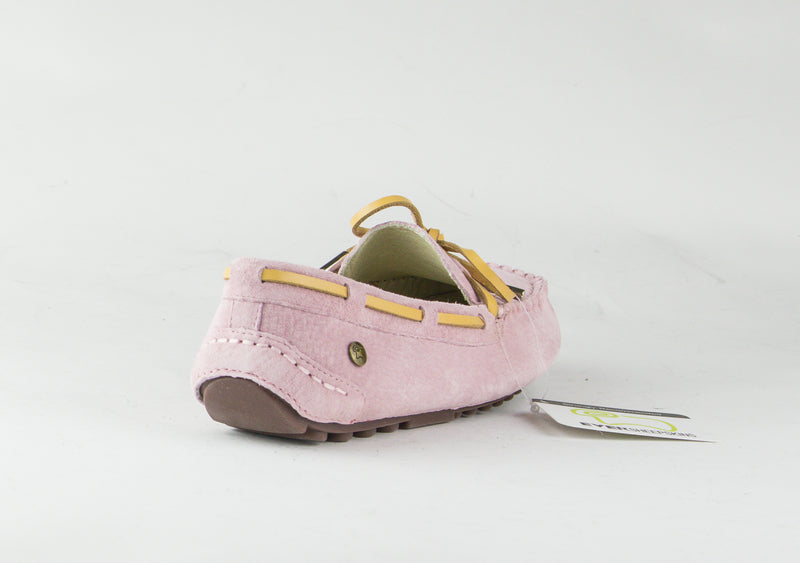 Lace rubber sole summer moccasin