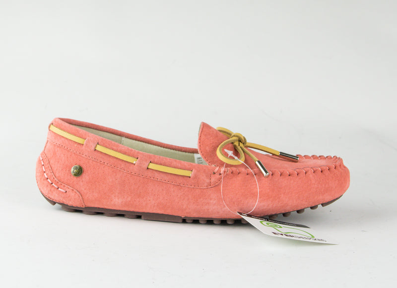 Lace rubber sole summer moccasin