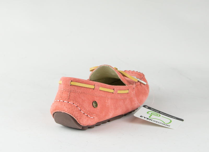 Lace rubber sole summer moccasin