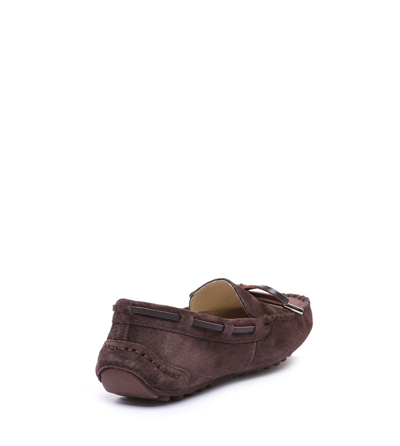 Lace rubber sole summer moccasin