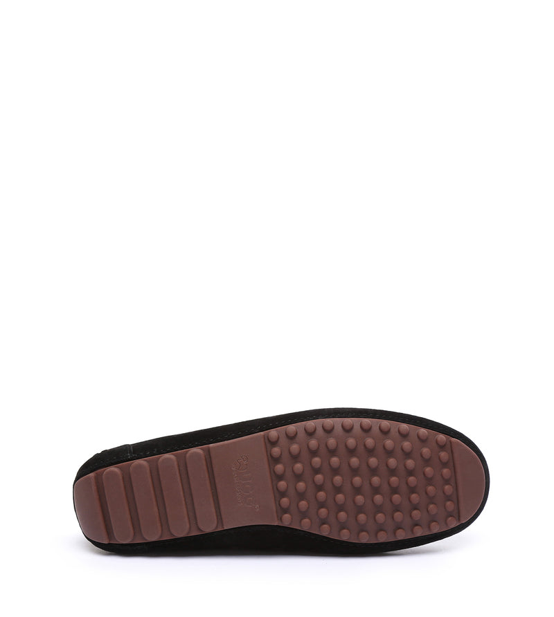 Lace rubber sole summer moccasin