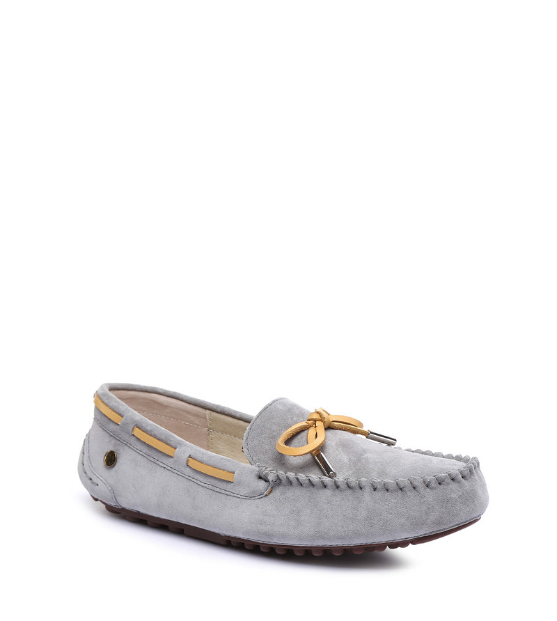Lace rubber sole summer moccasin