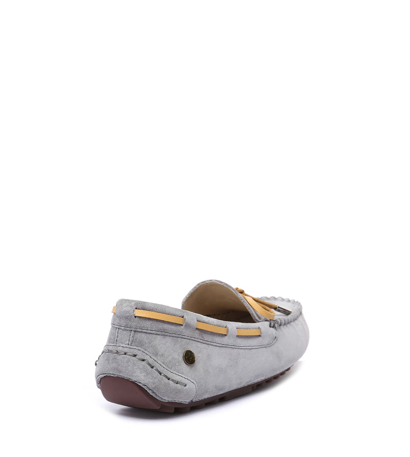 Lace rubber sole summer moccasin