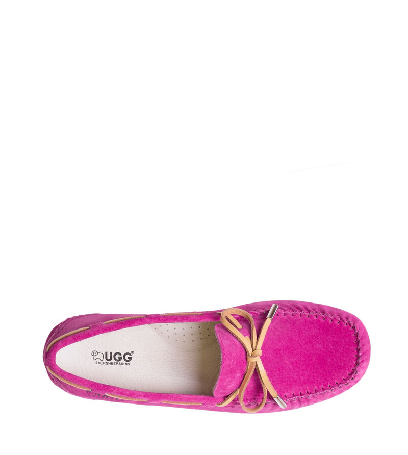 Lace rubber sole summer moccasin