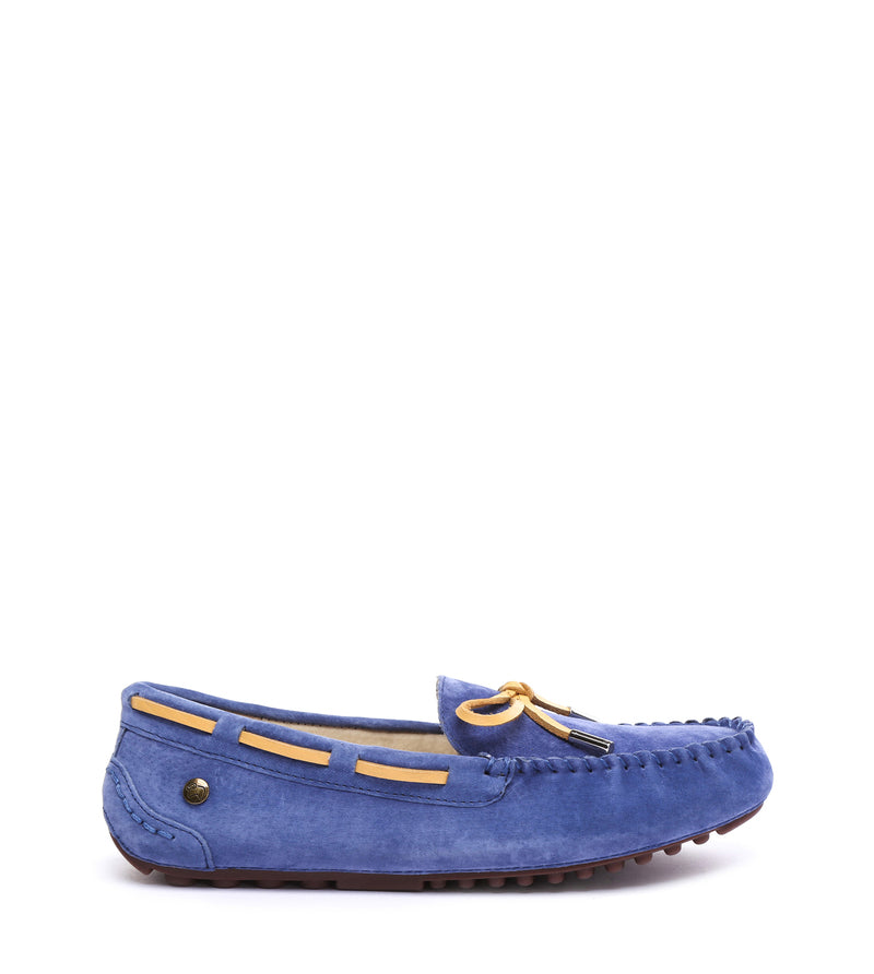 Lace rubber sole summer moccasin