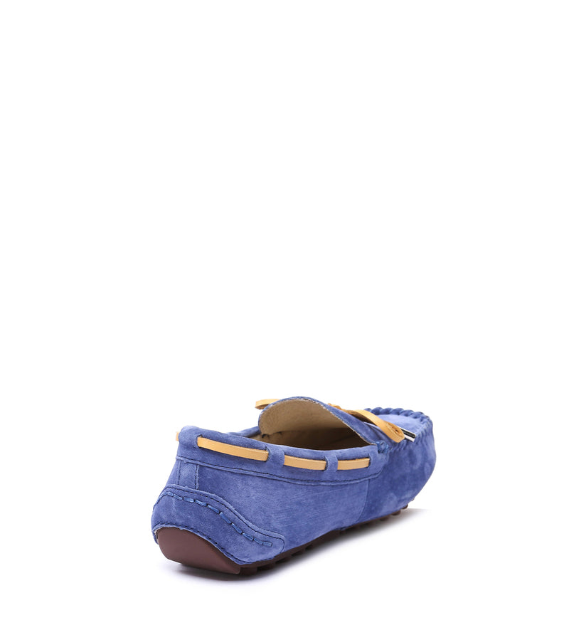 Lace rubber sole summer moccasin