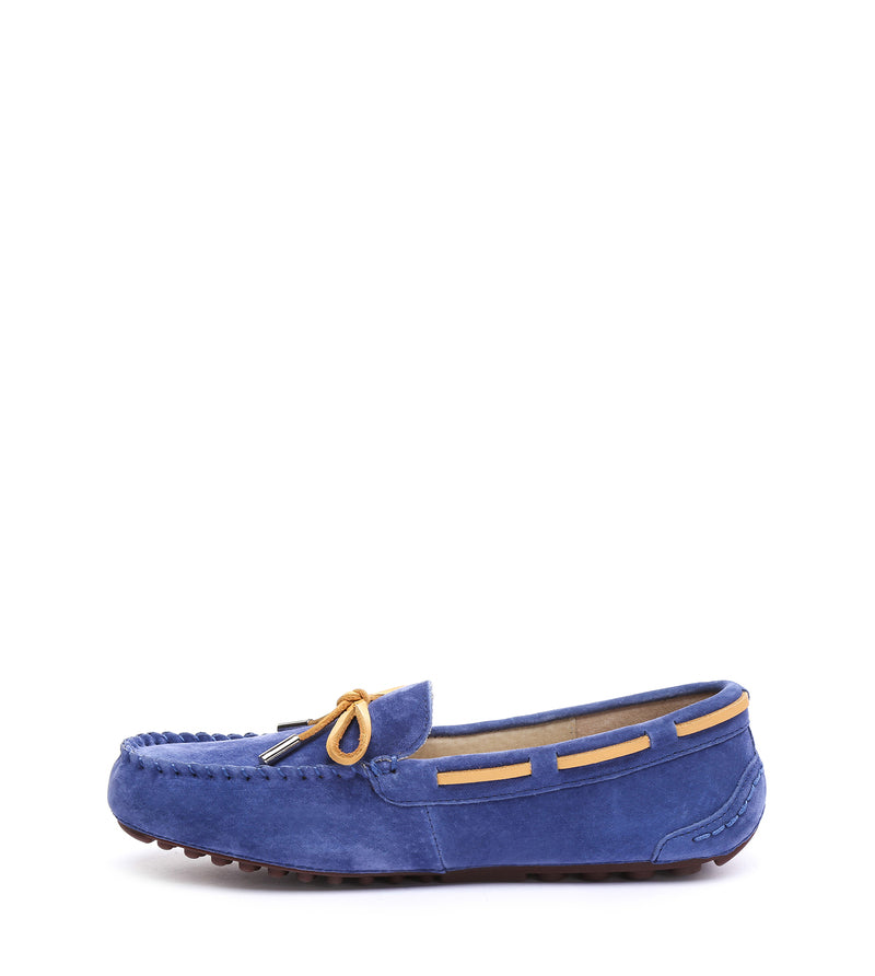 Lace rubber sole summer moccasin
