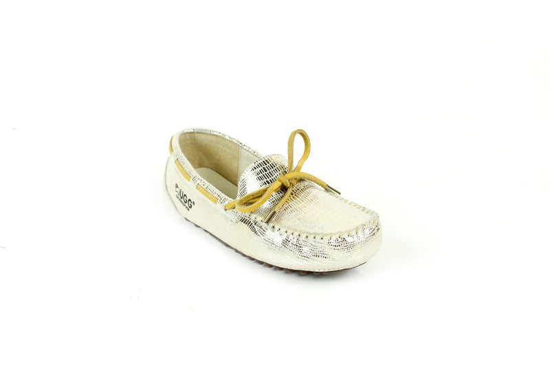 Lizard rubber sole summer moccasin