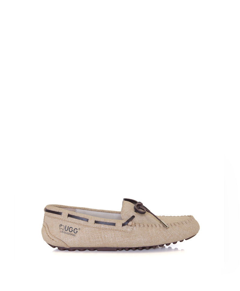 Denim summer moccasin