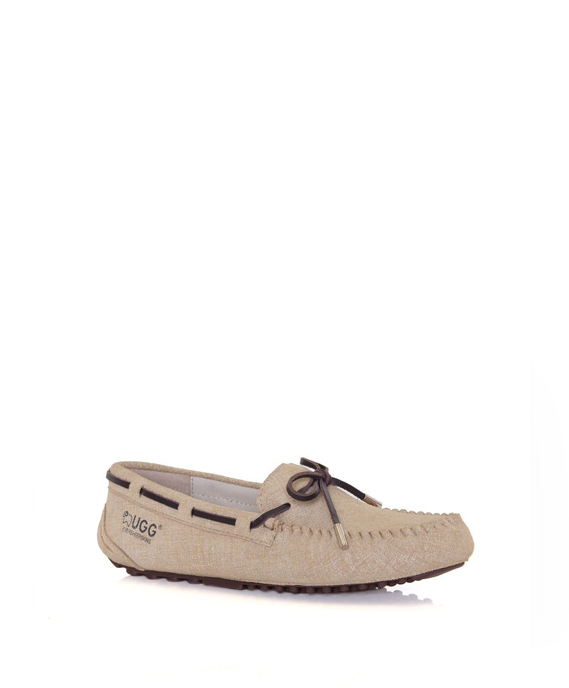 Denim summer moccasin