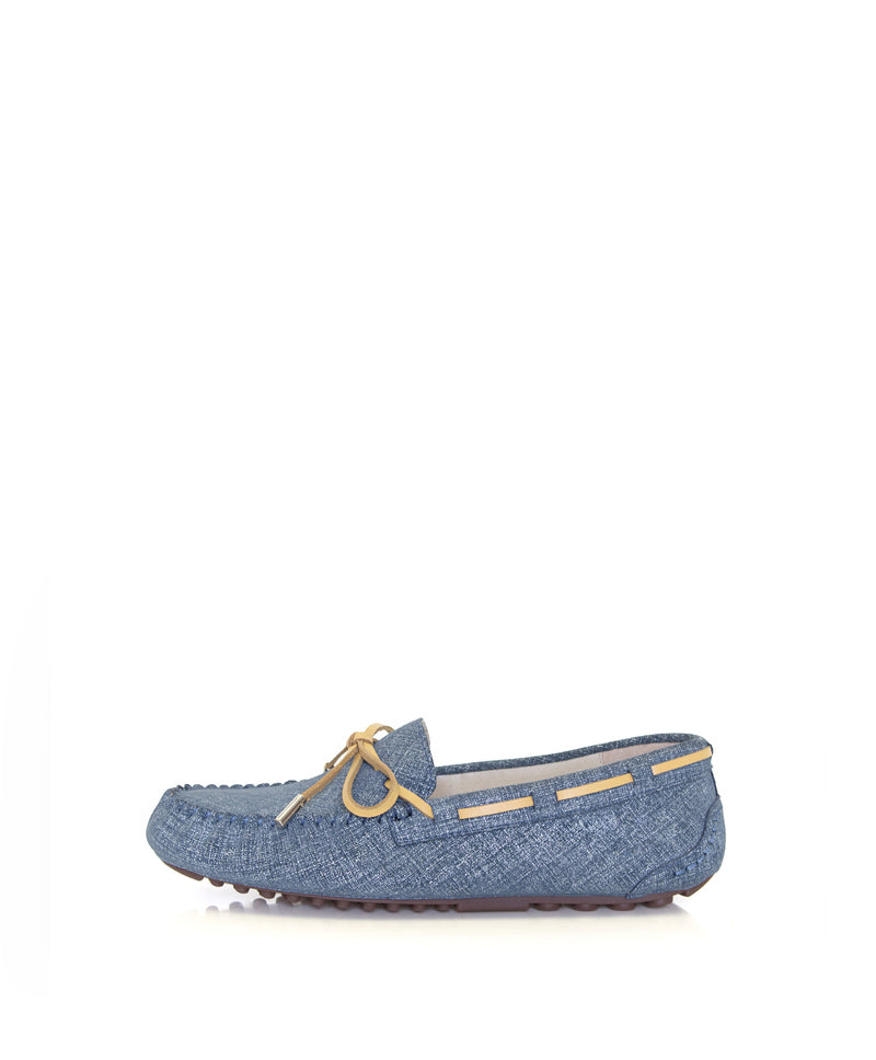 Denim summer moccasin