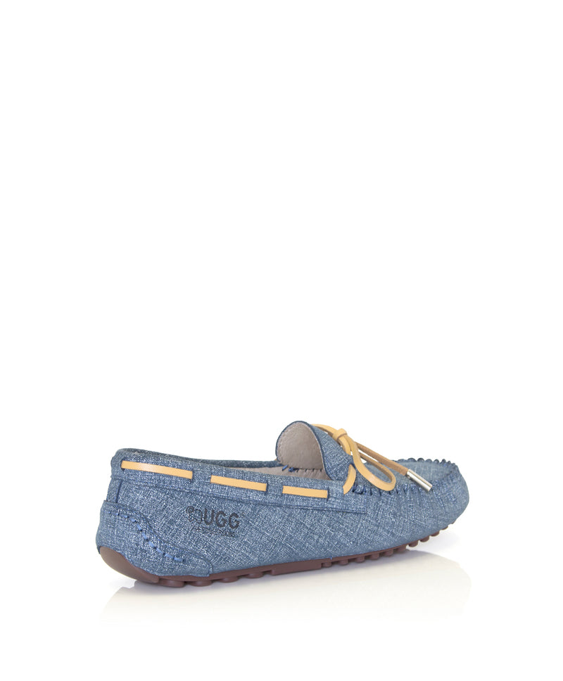 Denim summer moccasin