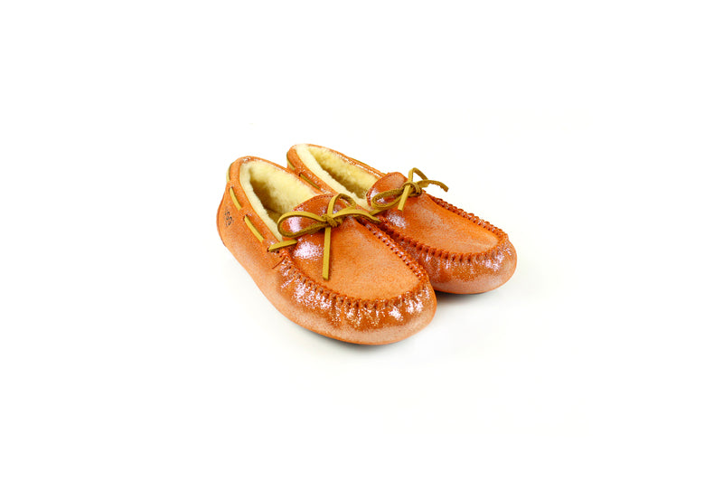 Glitter moccasin