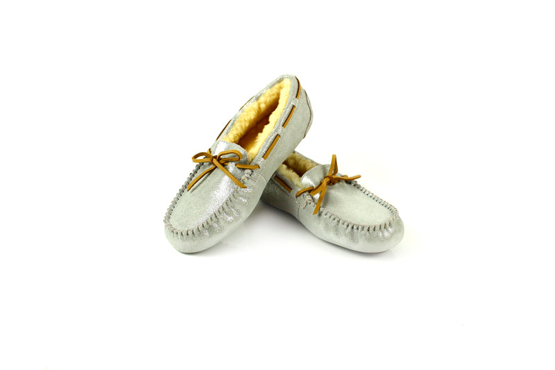 Glitter moccasin