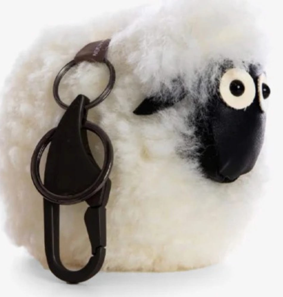 Auskin SW Curly Key Ring Sheep image 2