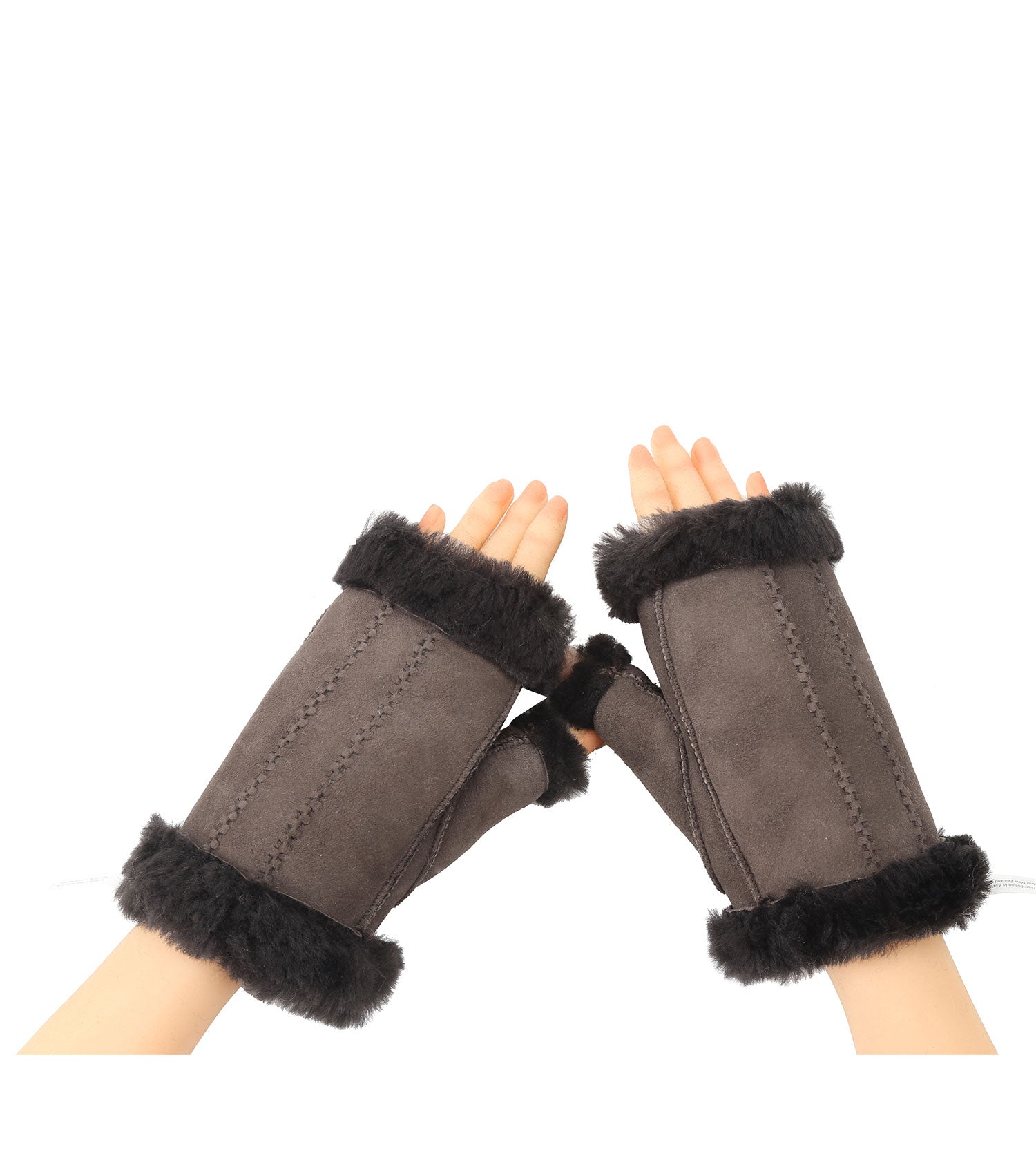 Fingerless Sheepskin Mittens