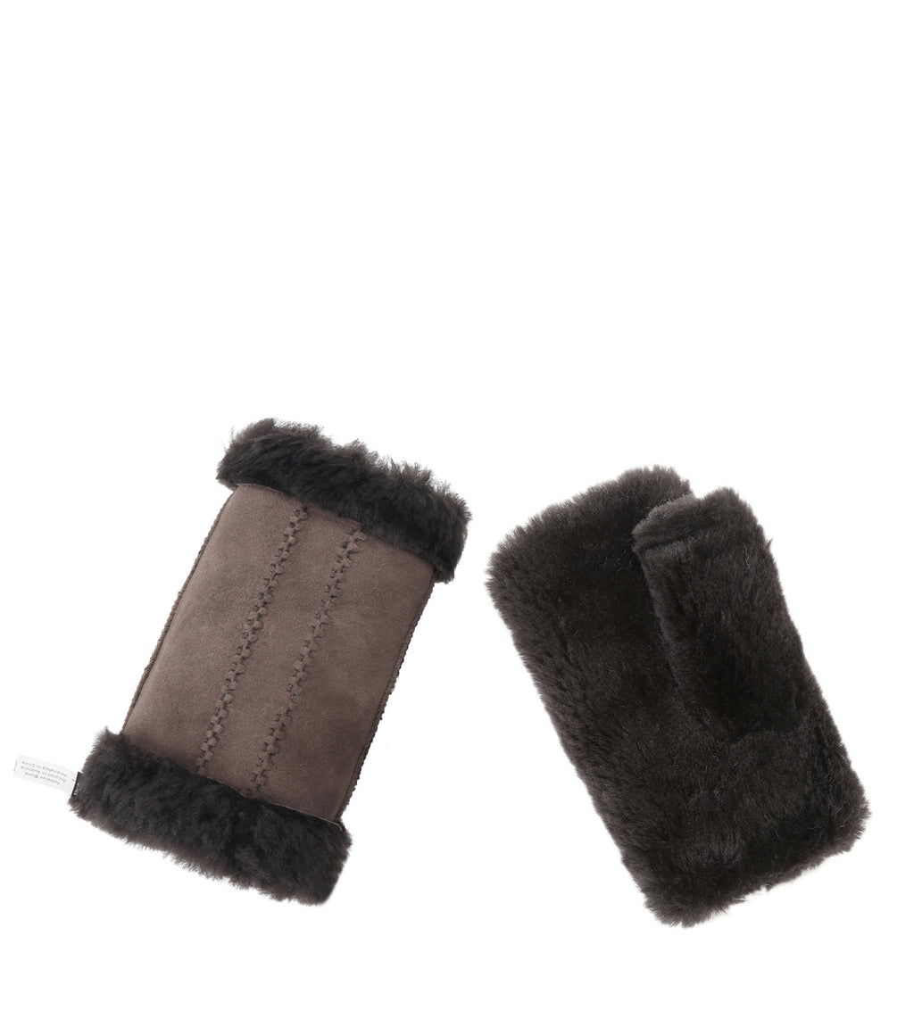 Fingerless Sheepskin Mittens