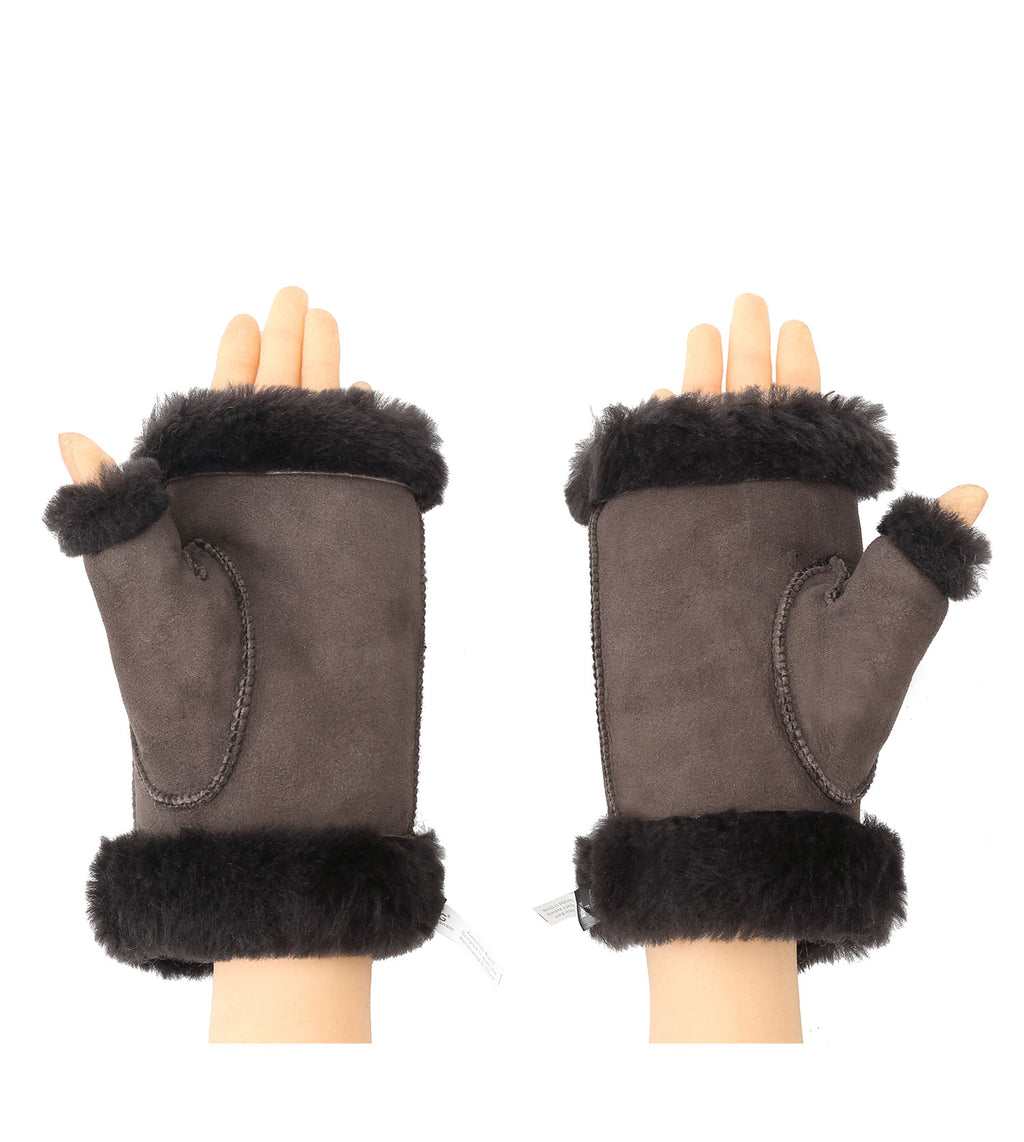 Fingerless Sheepskin Mittens