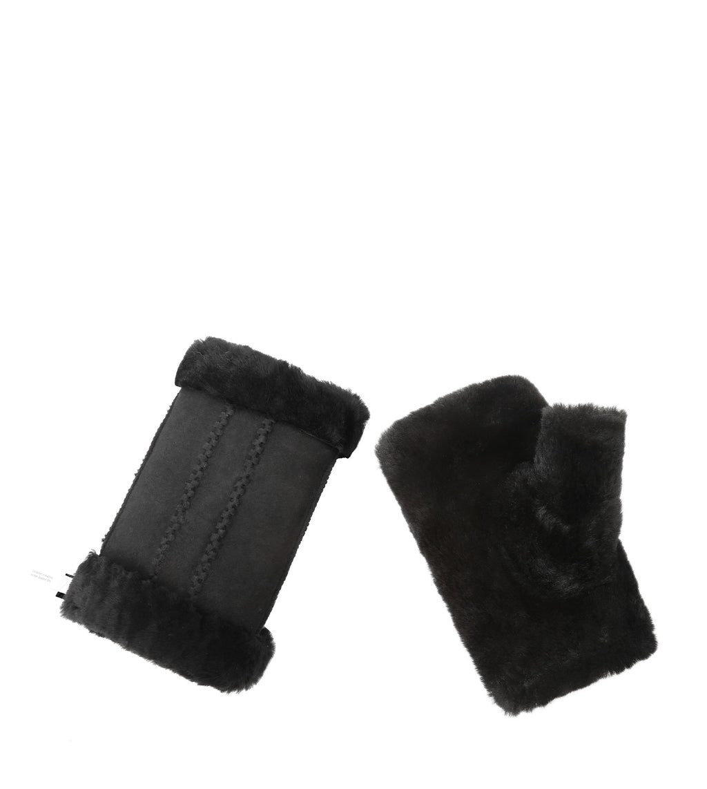 Fingerless Sheepskin Mittens