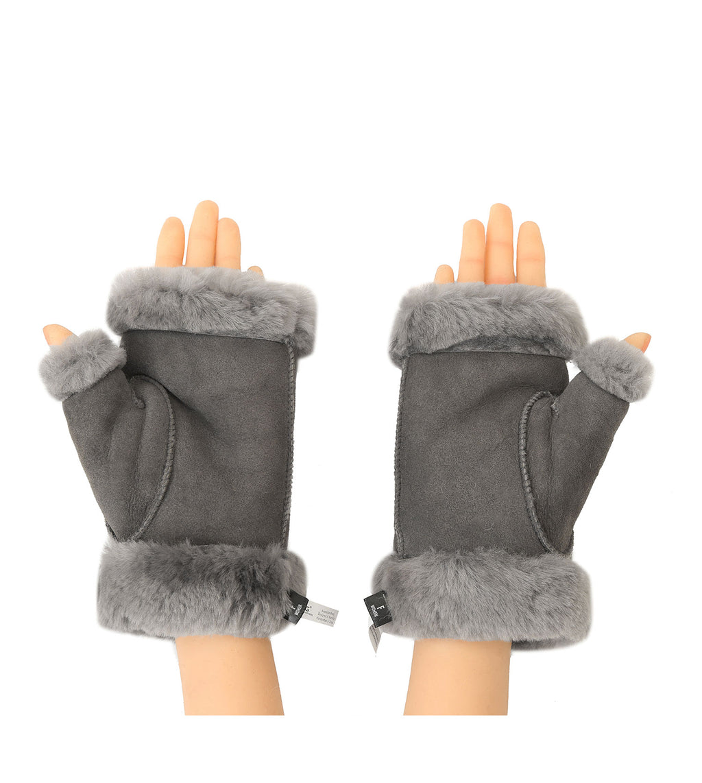 Fingerless Sheepskin Mittens