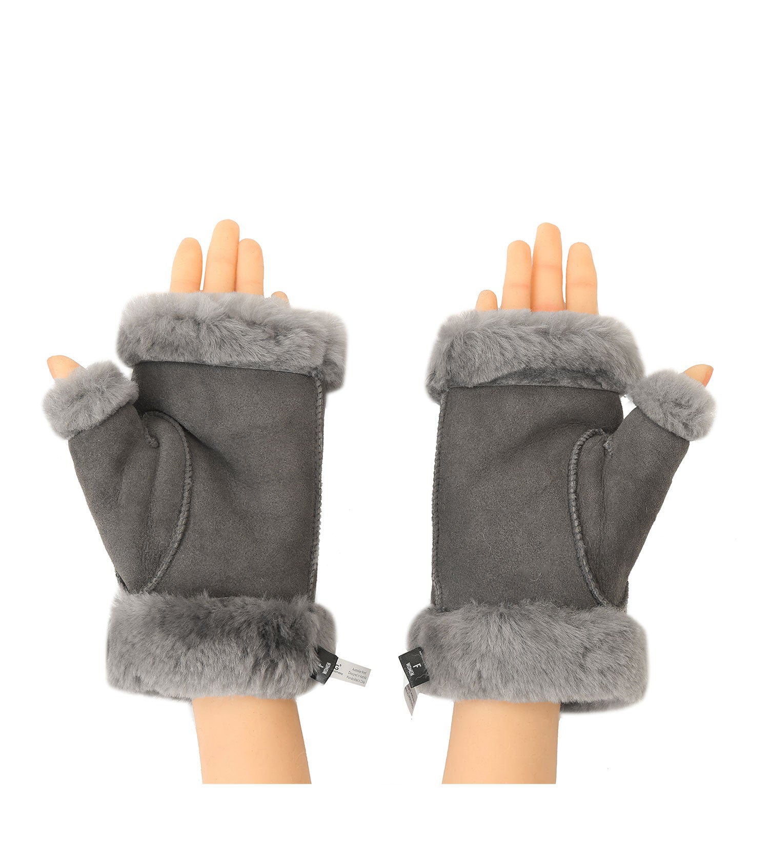 Fingerless Sheepskin Mittens