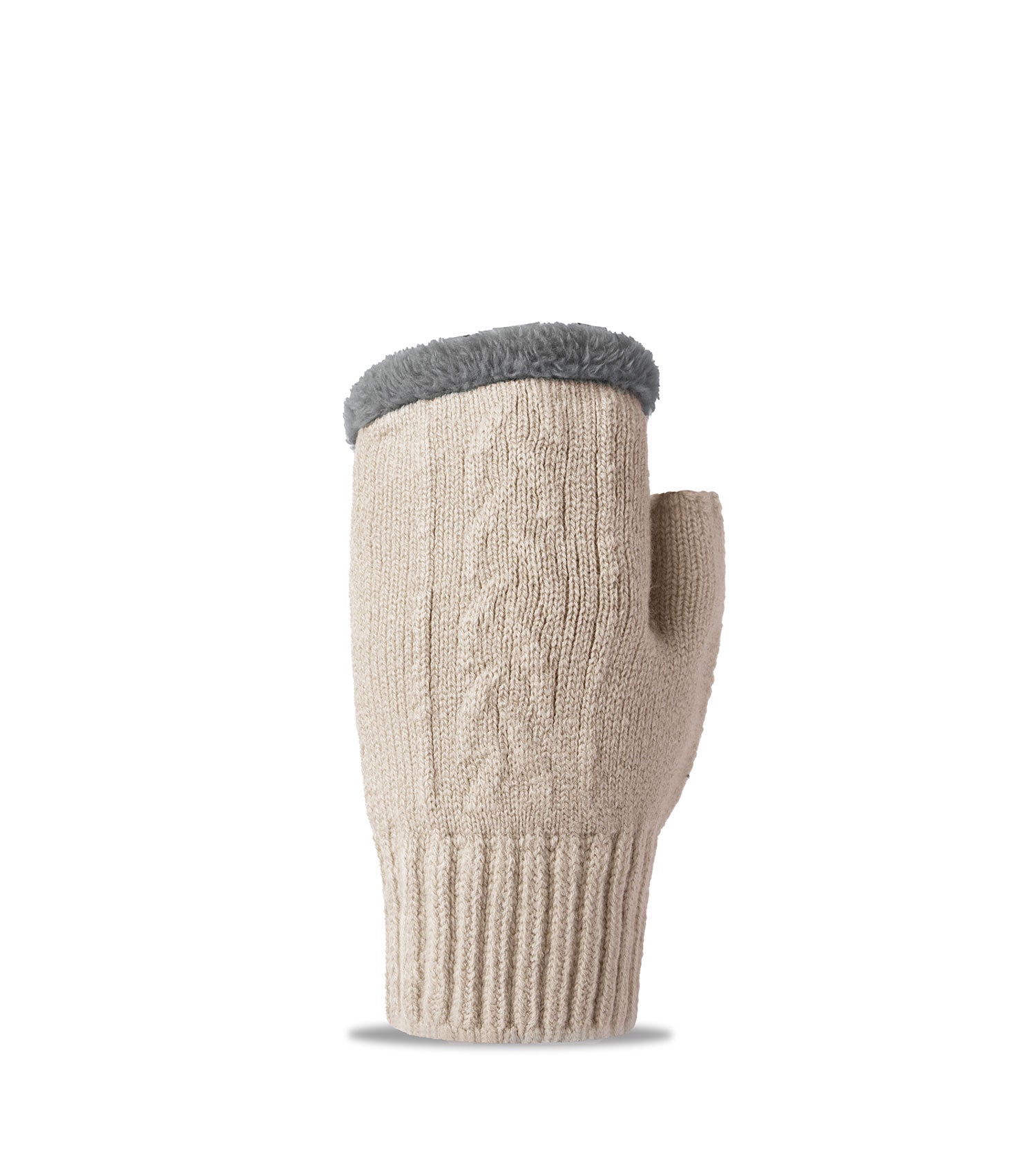 Fingerless Ultra Plush Knit Gloves