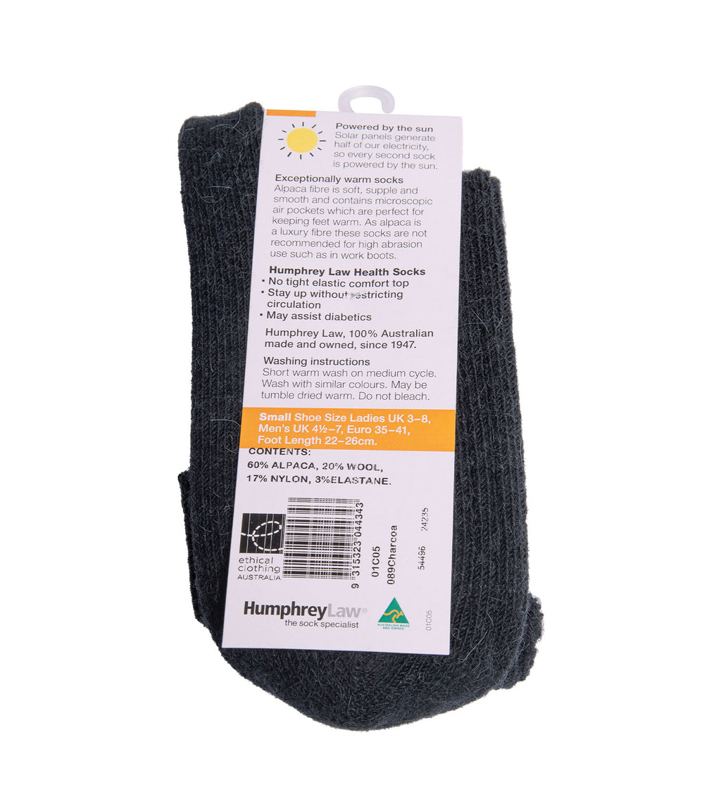 Humphrey Law Alpaca Wool Blend Health Sock