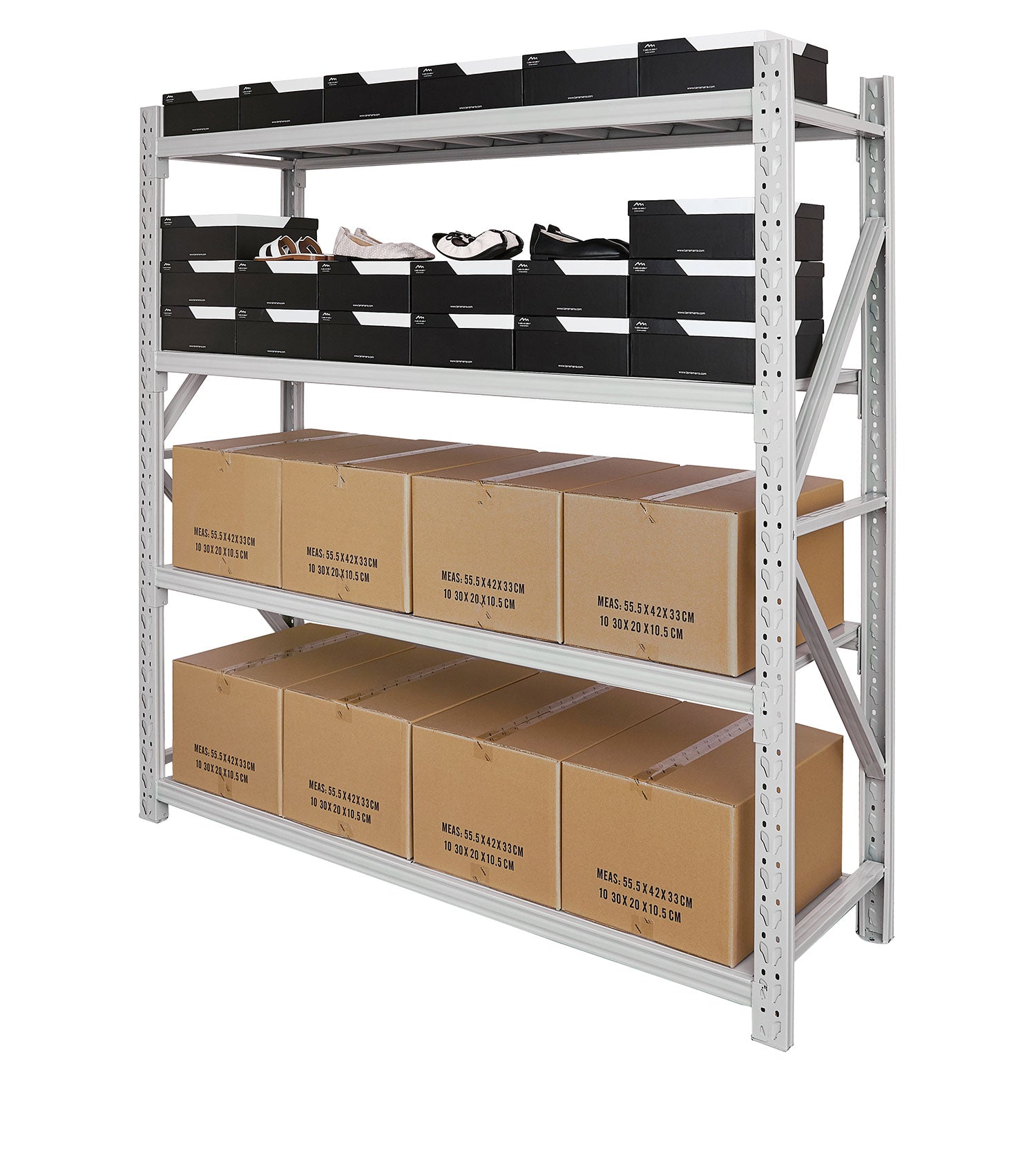 Oz Express Shelving Horizontal Beam 2m 8pc
