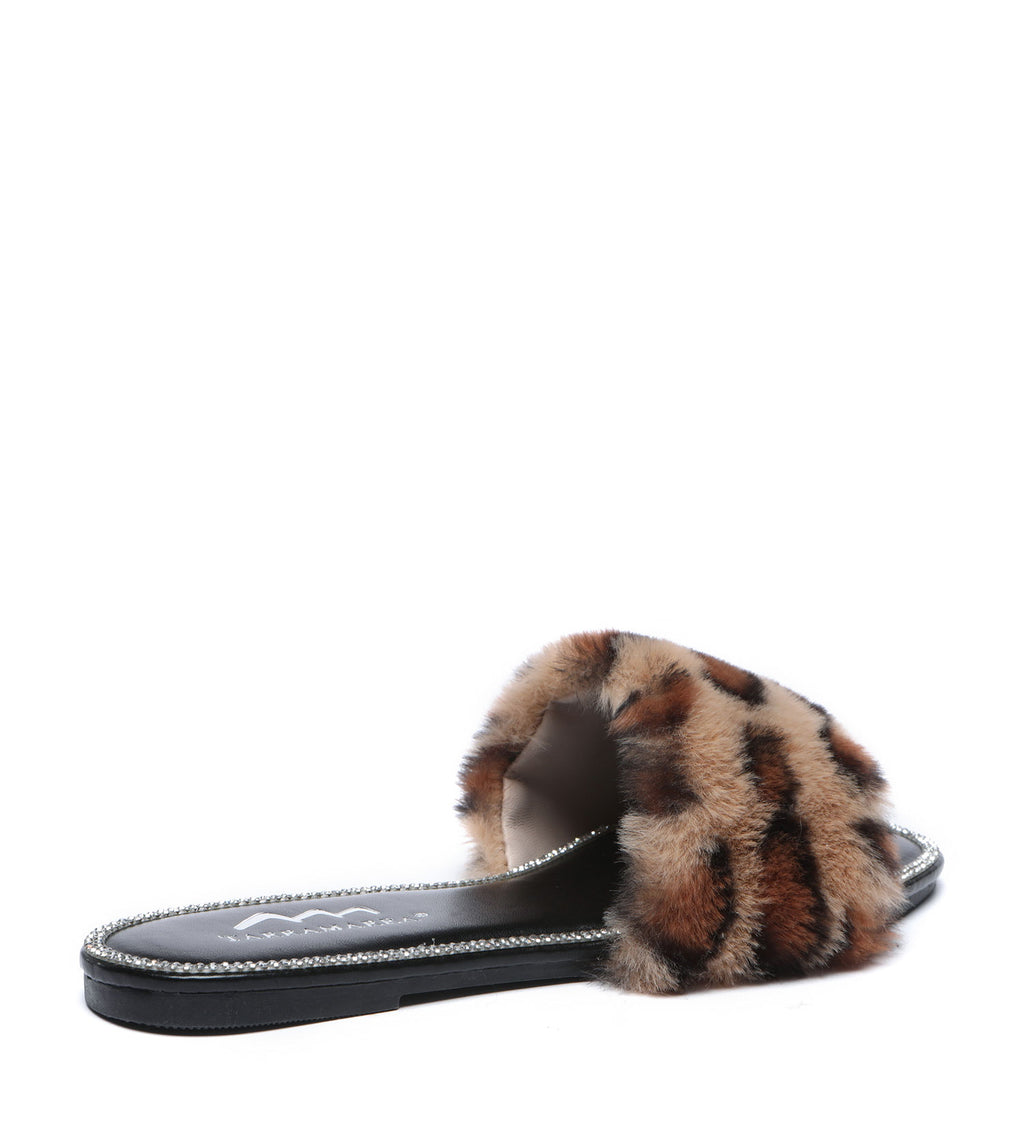 Fluffy Diamante Sandals