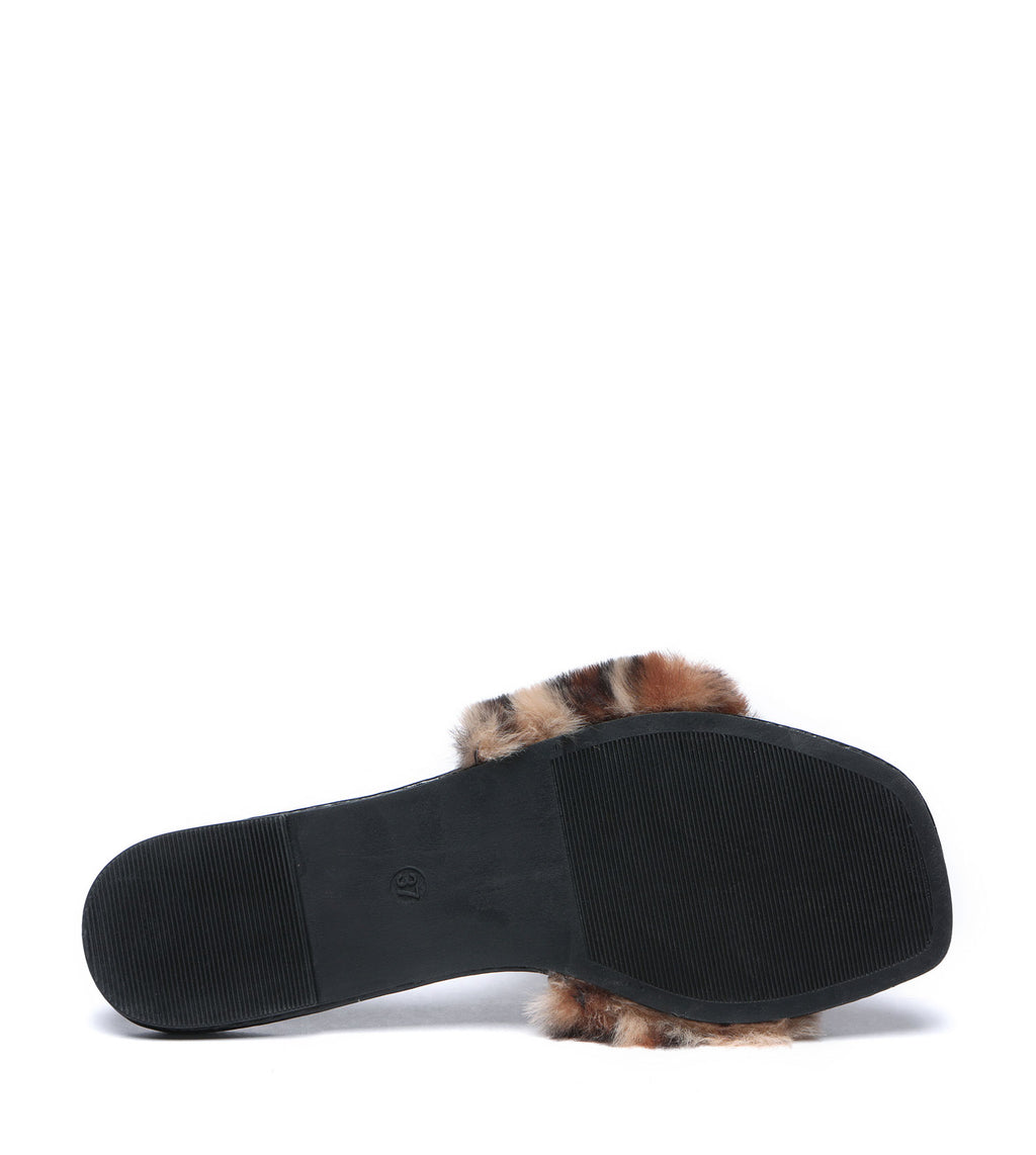 Fluffy Diamante Sandals