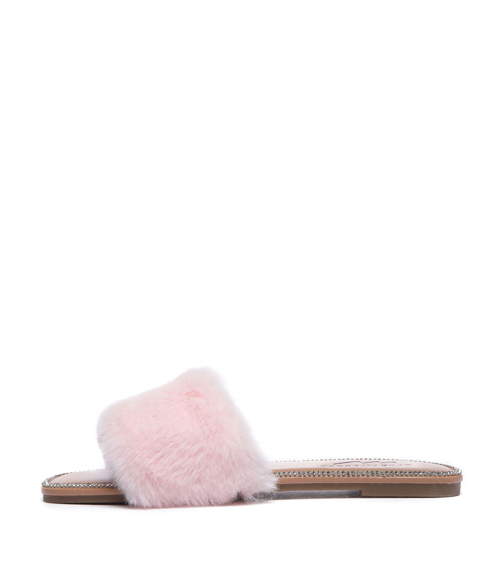 Fluffy Diamante Sandals