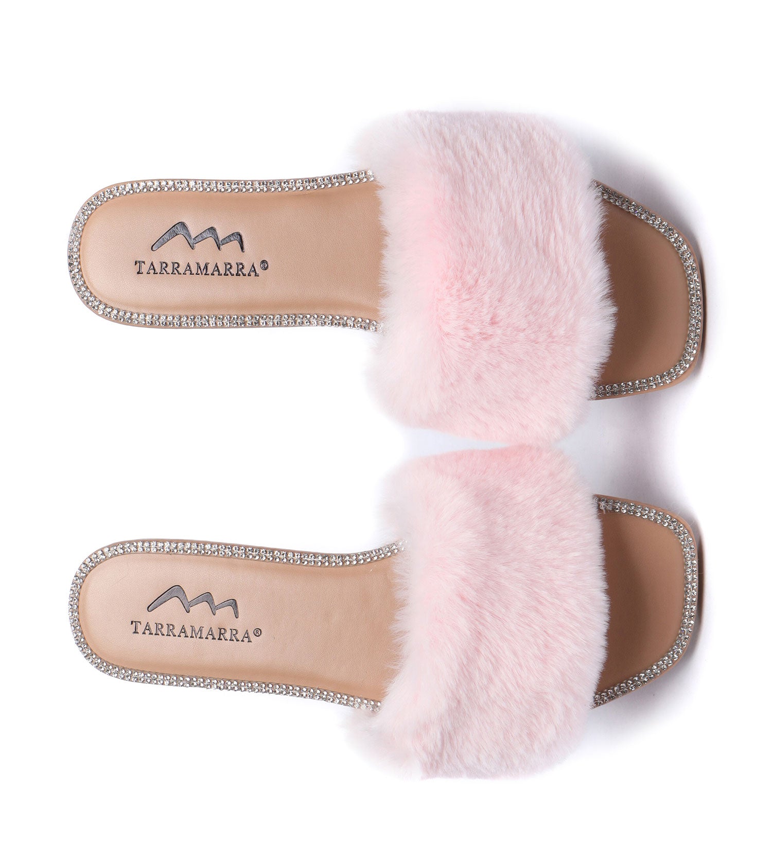 Fluffy Diamante Sandals