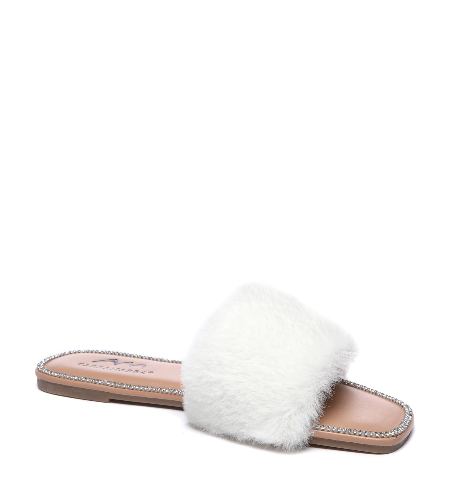 Fluffy Diamante Sandals
