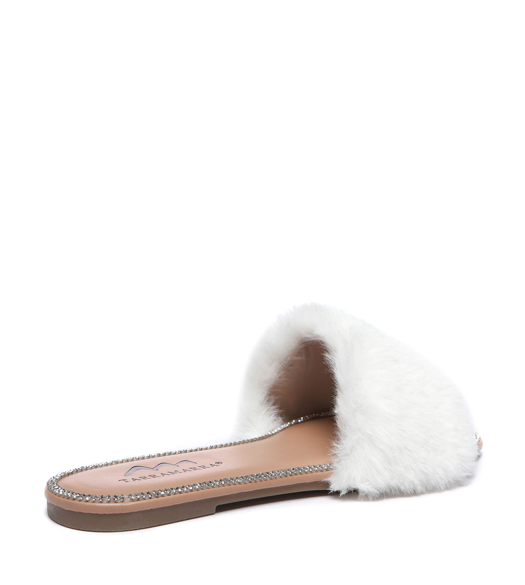 Fluffy Diamante Sandals