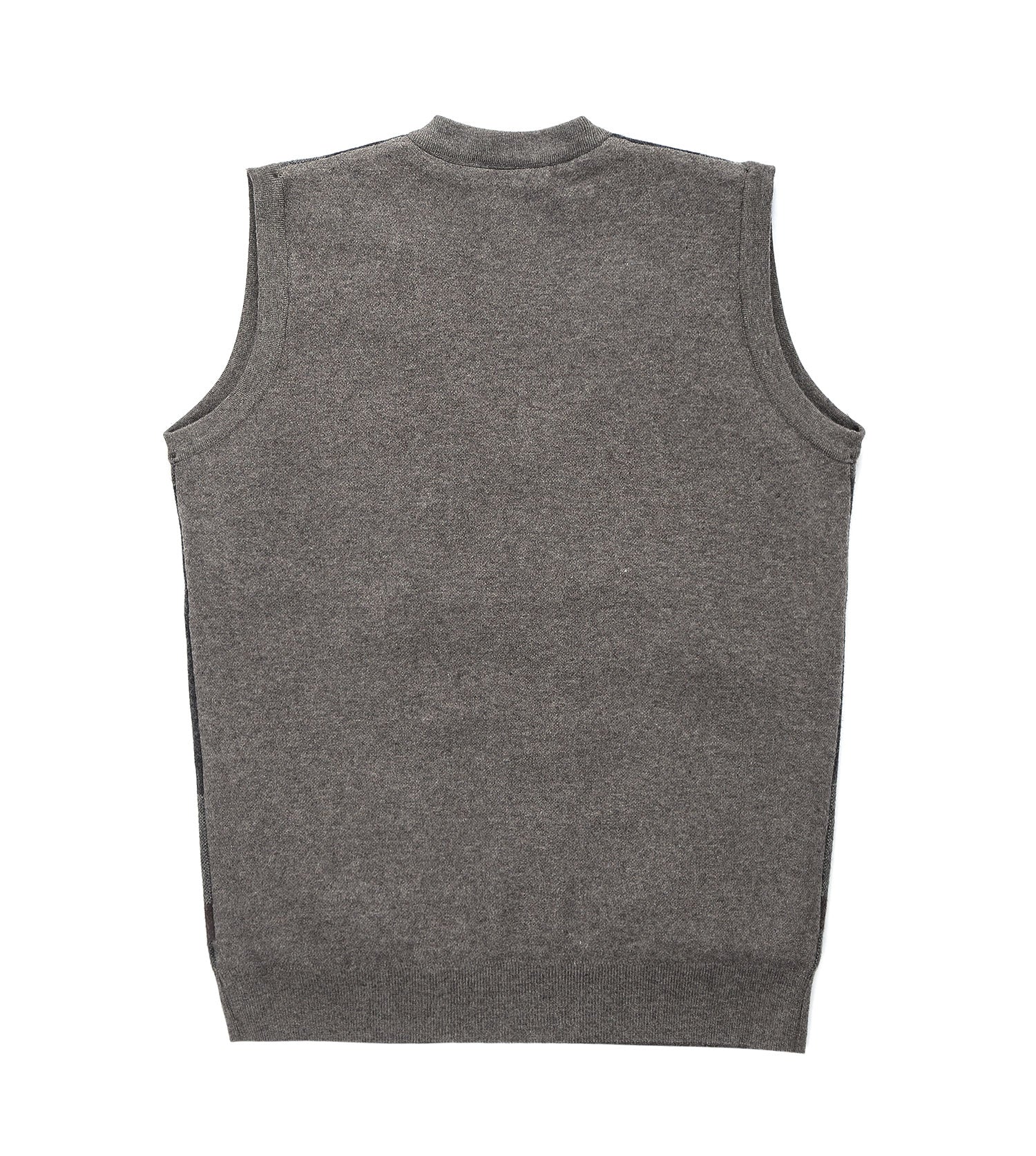 Plaid Knitted Wool Vest