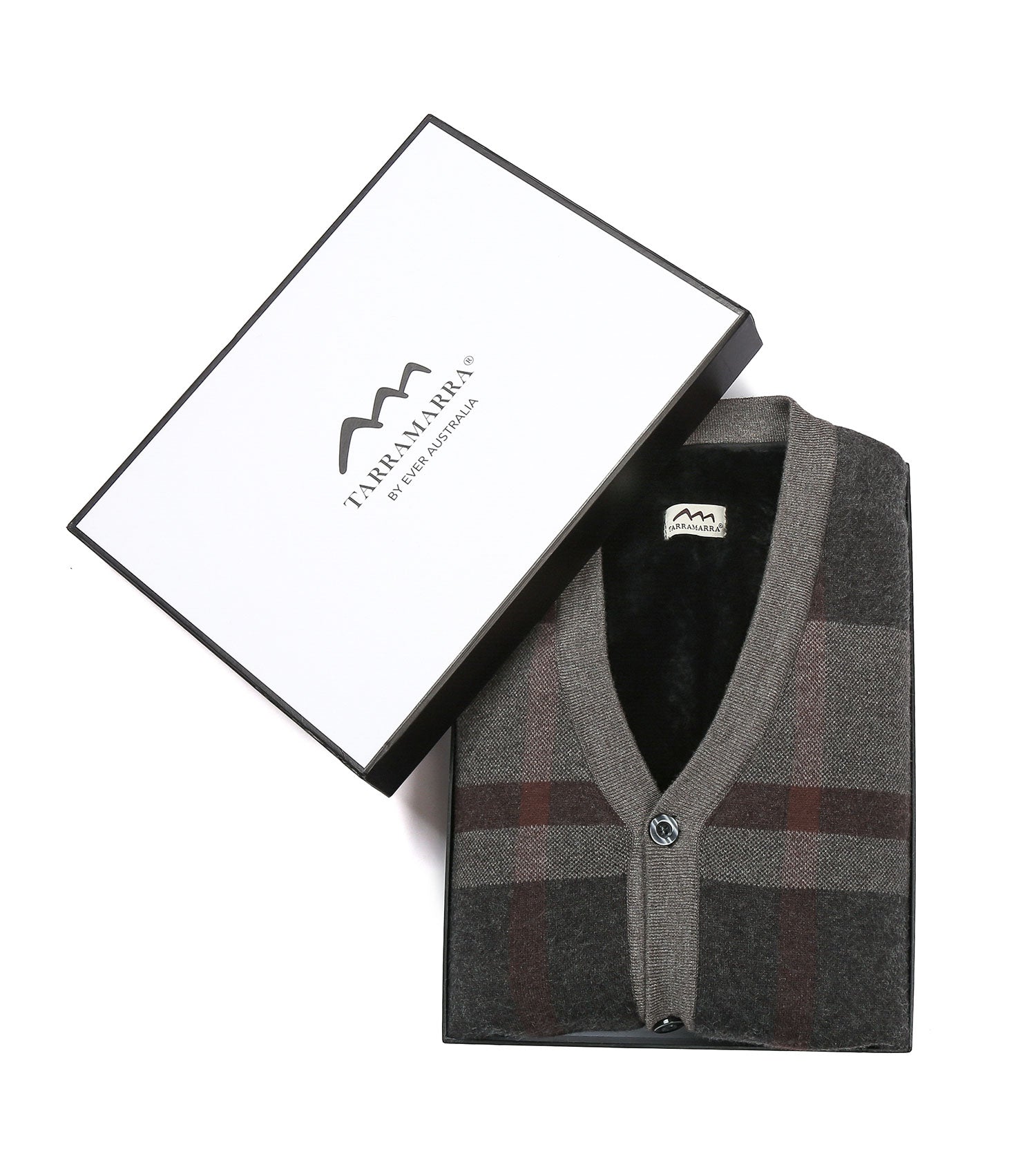 Plaid Knitted Wool Vest
