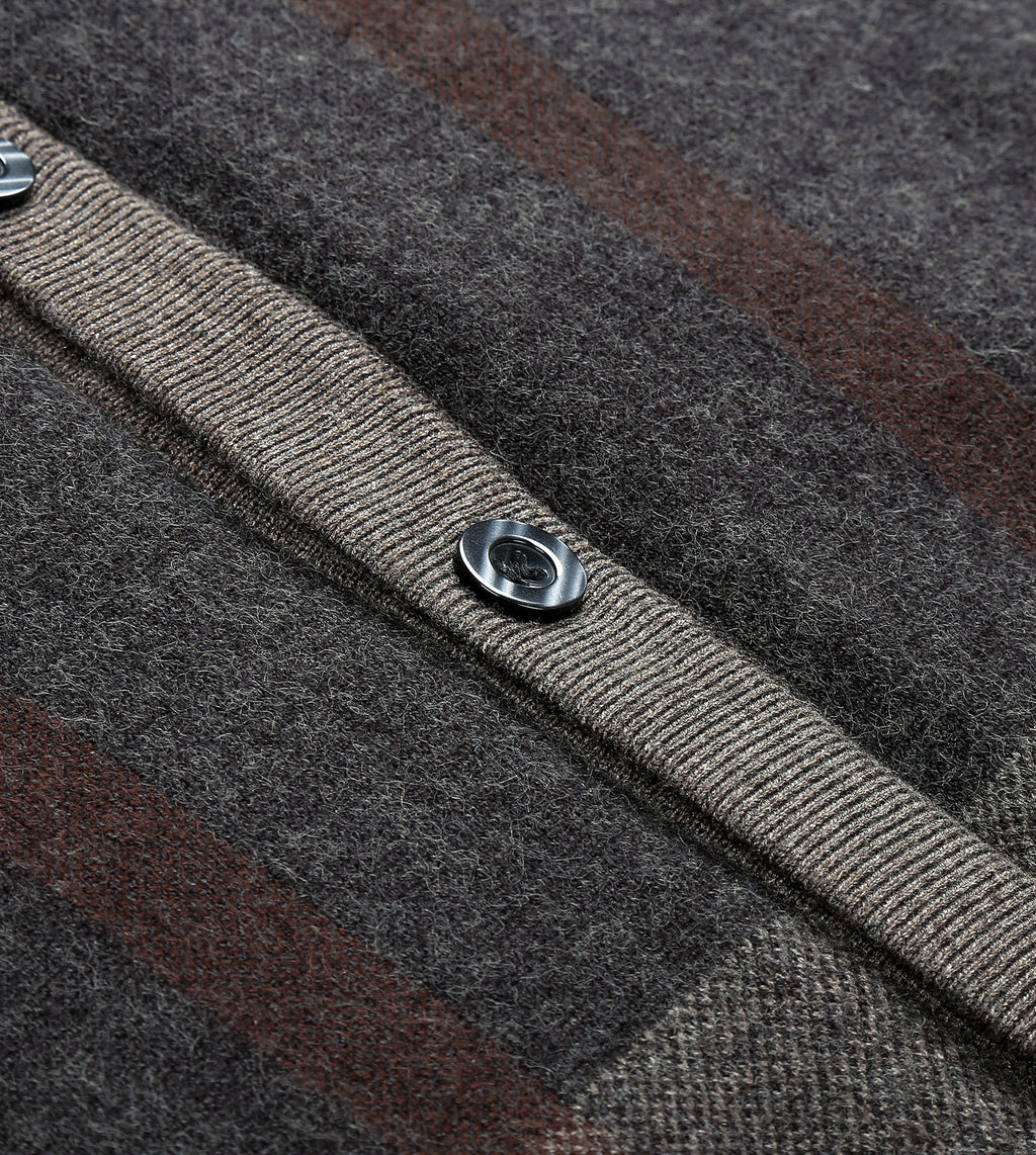 Plaid Knitted Wool Vest