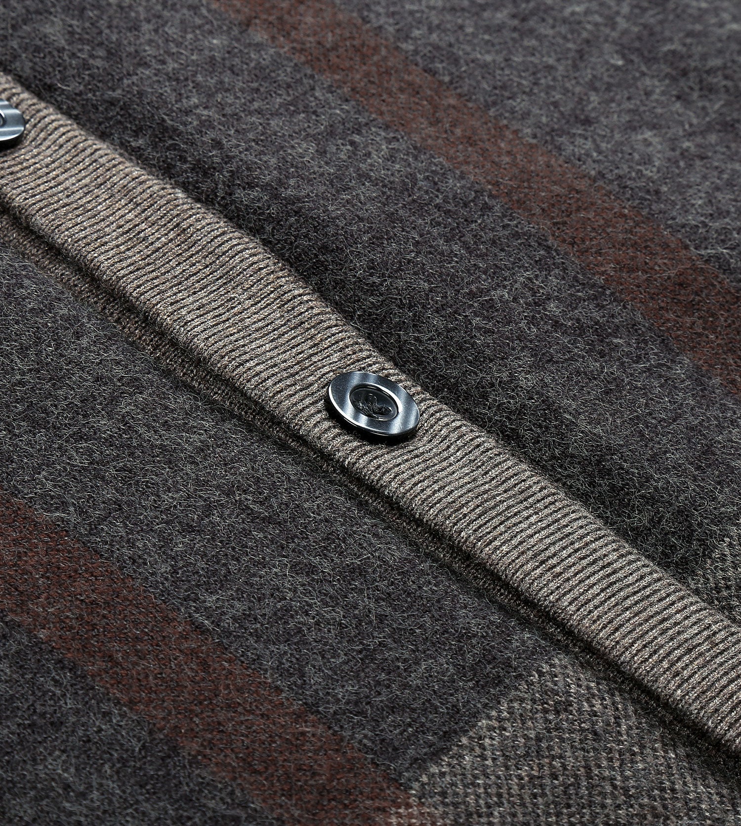 Plaid Knitted Wool Vest