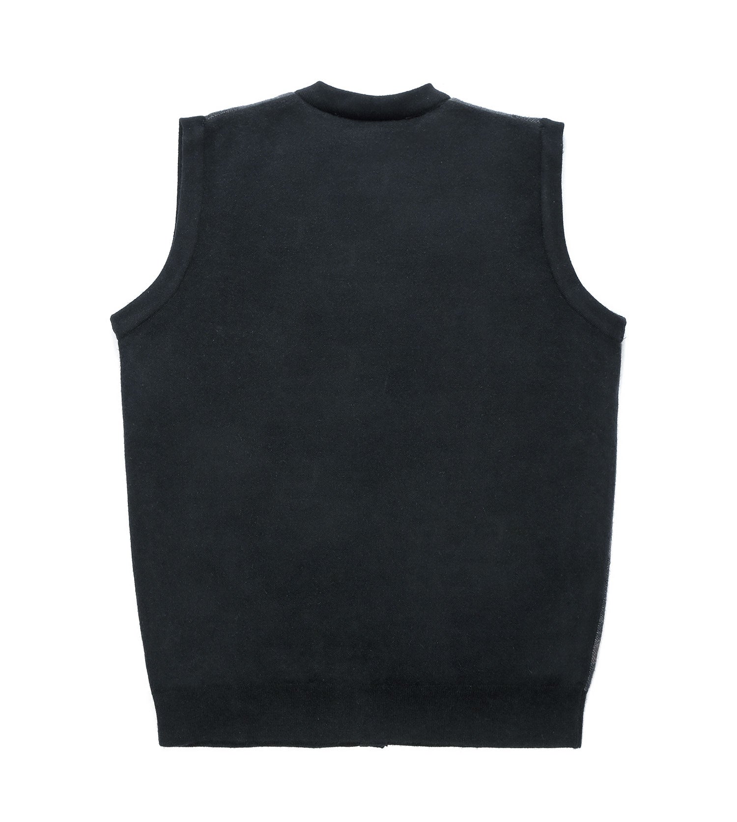Plaid Knitted Wool Vest