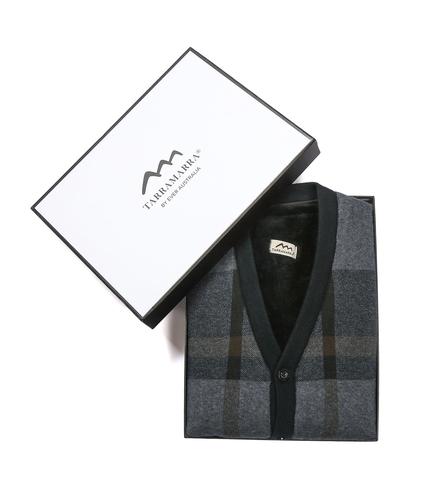 Plaid Knitted Wool Vest