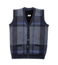 Plaid Knitted Wool Vest