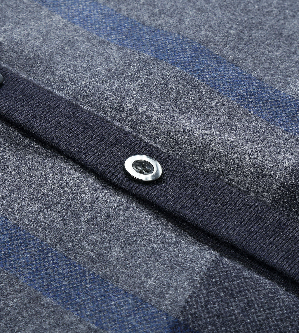 Plaid Knitted Wool Vest