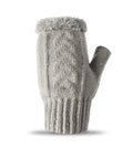 Fingerless Ultra Plush Knit Gloves