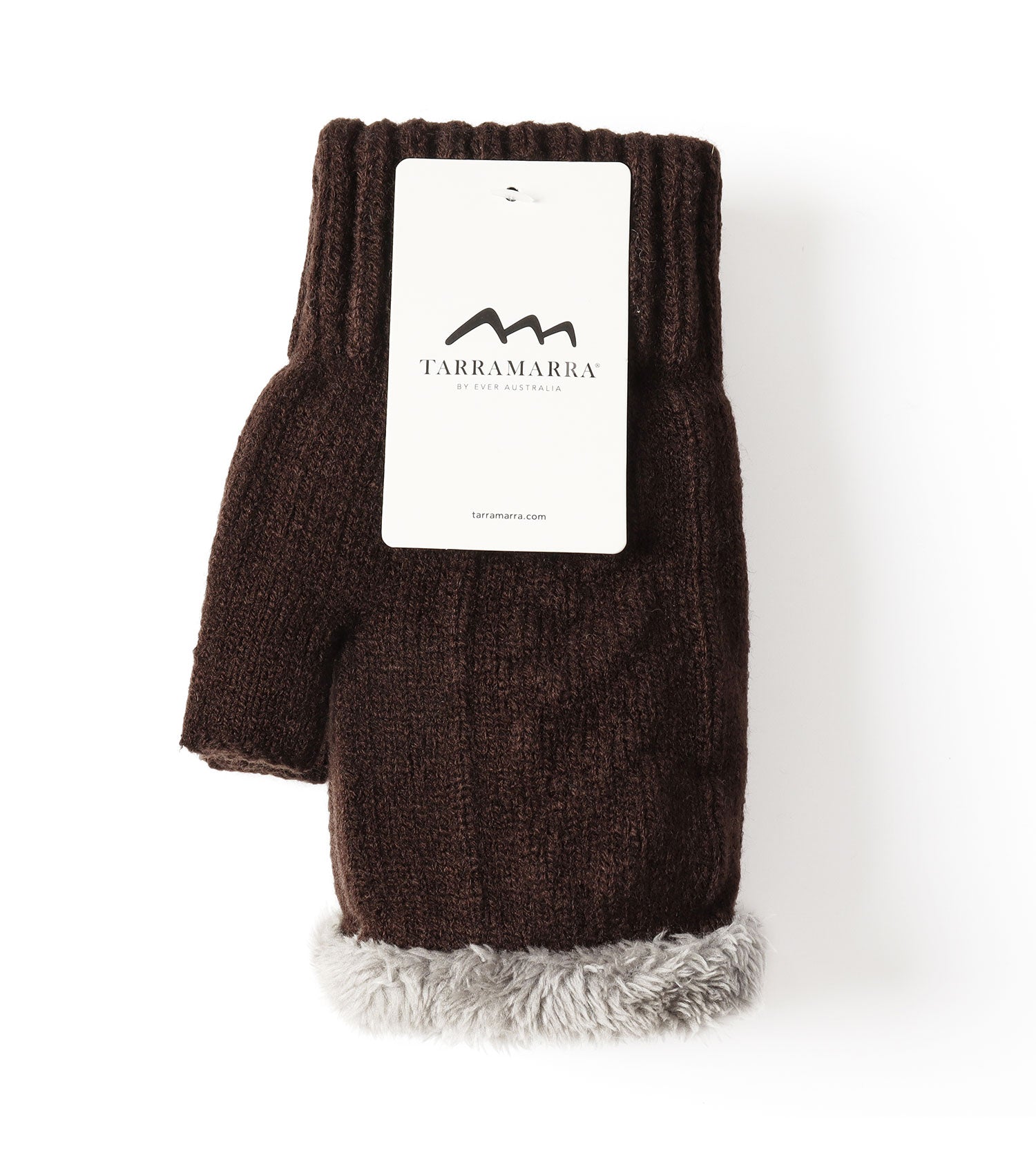 Fingerless Ultra Plush Knit Gloves